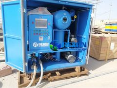 Le purificateur d'huile de transformateur sous vide à double étage REXON ZYD-100 fonctionne de manière fiable en Irak